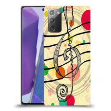 מוסיקה היא החיים שלי כיסוי מגן קשיח מעוצב ל Samsung Galaxy Note20 יחידה אחת סקרין מובייל