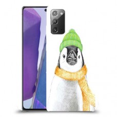 פינגווין בקור כיסוי מגן קשיח מעוצב ל Samsung Galaxy Note20 יחידה אחת סקרין מובייל