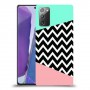 פסים במנטה ורוד כיסוי מגן קשיח מעוצב ל Samsung Galaxy Note20 יחידה אחת סקרין מובייל