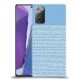 נקודות לבנות בכחול כיסוי מגן קשיח מעוצב ל Samsung Galaxy Note20 יחידה אחת סקרין מובייל