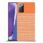 נקודות לבנות בכתום כיסוי מגן קשיח מעוצב ל Samsung Galaxy Note20 יחידה אחת סקרין מובייל