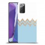 לבן כחול כיסוי מגן קשיח מעוצב ל Samsung Galaxy Note20 יחידה אחת סקרין מובייל