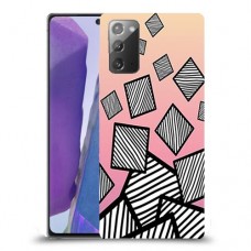 זאברה ריבועים כיסוי מגן קשיח מעוצב ל Samsung Galaxy Note20 יחידה אחת סקרין מובייל