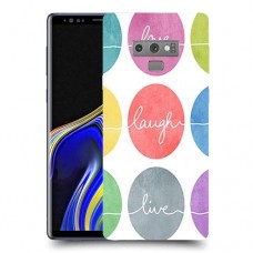 אהבה צחוק חיים כיסוי מגן קשיח מעוצב ל Samsung Galaxy Note9 יחידה אחת סקרין מובייל