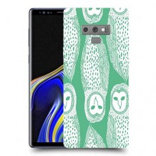 ינשופים על ירוק כיסוי מגן קשיח מעוצב ל Samsung Galaxy Note9 יחידה אחת סקרין מובייל