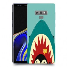 פינגווין בכריש כיסוי מגן קשיח מעוצב ל Samsung Galaxy Note9 יחידה אחת סקרין מובייל