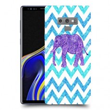 אלפנט סגול כיסוי מגן קשיח מעוצב ל Samsung Galaxy Note9 יחידה אחת סקרין מובייל