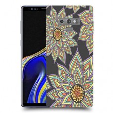 חמניות בשחור כיסוי מגן קשיח מעוצב ל Samsung Galaxy Note9 יחידה אחת סקרין מובייל