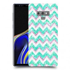 גיאומטריה טורקיז כיסוי מגן קשיח מעוצב ל Samsung Galaxy Note9 יחידה אחת סקרין מובייל