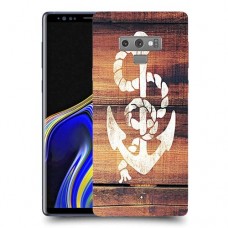 עוגן מעץ כיסוי מגן קשיח מעוצב ל Samsung Galaxy Note9 יחידה אחת סקרין מובייל