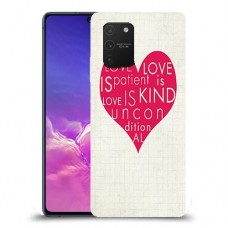 אהבה היא אדיבה כיסוי מגן קשיח מעוצב ל Samsung Galaxy S10 Lite יחידה אחת סקרין מובייל