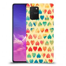 לבבות קשת כיסוי מגן קשיח מעוצב ל Samsung Galaxy S10 Lite יחידה אחת סקרין מובייל