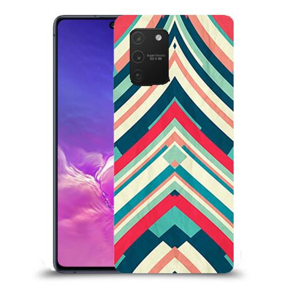 פסים בצבע כיסוי מגן קשיח מעוצב ל Samsung Galaxy S10 Lite יחידה אחת סקרין מובייל