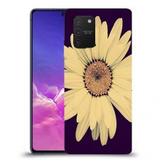 חמניות בשחור כיסוי מגן קשיח מעוצב ל Samsung Galaxy S10 Lite יחידה אחת סקרין מובייל