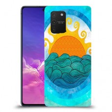 זריחה ליד הים כיסוי מגן קשיח מעוצב ל Samsung Galaxy S10 Lite יחידה אחת סקרין מובייל