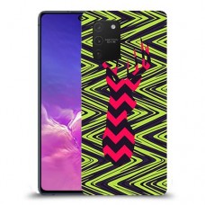 עניבה על גרין כיסוי מגן קשיח מעוצב ל Samsung Galaxy S10 Lite יחידה אחת סקרין מובייל