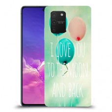 עד הירח ובחזרה כיסוי מגן קשיח מעוצב ל Samsung Galaxy S10 Lite יחידה אחת סקרין מובייל