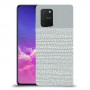 נקודות לבנות אפור כיסוי מגן קשיח מעוצב ל Samsung Galaxy S10 Lite יחידה אחת סקרין מובייל
