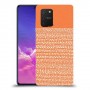 נקודות לבנות בכתום כיסוי מגן קשיח מעוצב ל Samsung Galaxy S10 Lite יחידה אחת סקרין מובייל