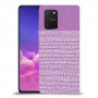 נקודות לבנות בסגול כיסוי מגן קשיח מעוצב ל Samsung Galaxy S10 Lite יחידה אחת סקרין מובייל