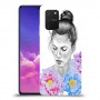 אישה בפרחים כיסוי מגן קשיח מעוצב ל Samsung Galaxy S10 Lite יחידה אחת סקרין מובייל