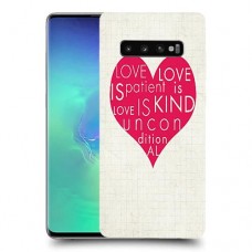 אהבה היא אדיבה כיסוי מגן קשיח מעוצב ל Samsung Galaxy S10+ יחידה אחת סקרין מובייל