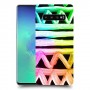 ניאון גיאומטריה כיסוי מגן קשיח מעוצב ל Samsung Galaxy S10+ יחידה אחת סקרין מובייל
