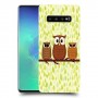 משפחת ינשוף כיסוי מגן קשיח מעוצב ל Samsung Galaxy S10+ יחידה אחת סקרין מובייל