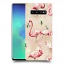 פלמינגו ורוד כיסוי מגן קשיח מעוצב ל Samsung Galaxy S10+ יחידה אחת סקרין מובייל