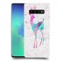 ורוד אייל כיסוי מגן קשיח מעוצב ל Samsung Galaxy S10+ יחידה אחת סקרין מובייל