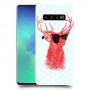 אדג אדום במשקפיים כיסוי מגן קשיח מעוצב ל Samsung Galaxy S10+ יחידה אחת סקרין מובייל