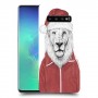 סנטה אריה כיסוי מגן קשיח מעוצב ל Samsung Galaxy S10+ יחידה אחת סקרין מובייל