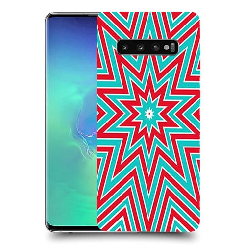 צבעי שלג כיסוי מגן קשיח מעוצב ל Samsung Galaxy S10+ יחידה אחת סקרין מובייל