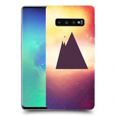 שטח פירמידים כיסוי מגן קשיח מעוצב ל Samsung Galaxy S10+ יחידה אחת סקרין מובייל