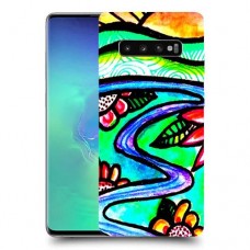 ויטראז 'תמונה כיסוי מגן קשיח מעוצב ל Samsung Galaxy S10+ יחידה אחת סקרין מובייל