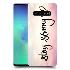 הישאר חזק כיסוי מגן קשיח מעוצב ל Samsung Galaxy S10+ יחידה אחת סקרין מובייל