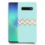 פסים בירוק כיסוי מגן קשיח מעוצב ל Samsung Galaxy S10+ יחידה אחת סקרין מובייל