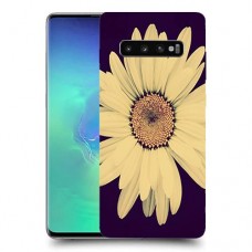 חמניות בשחור כיסוי מגן קשיח מעוצב ל Samsung Galaxy S10+ יחידה אחת סקרין מובייל