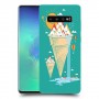 גלידה סאני כיסוי מגן קשיח מעוצב ל Samsung Galaxy S10+ יחידה אחת סקרין מובייל