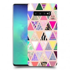משולש הנאה כיסוי מגן קשיח מעוצב ל Samsung Galaxy S10+ יחידה אחת סקרין מובייל