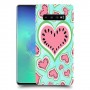 אבטיח אהבה כיסוי מגן קשיח מעוצב ל Samsung Galaxy S10+ יחידה אחת סקרין מובייל