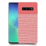 נקודות לבנות בורוד כיסוי מגן קשיח מעוצב ל Samsung Galaxy S10+ יחידה אחת סקרין מובייל