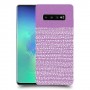 נקודות לבנות בסגול כיסוי מגן קשיח מעוצב ל Samsung Galaxy S10+ יחידה אחת סקרין מובייל