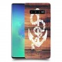 עוגן מעץ כיסוי מגן קשיח מעוצב ל Samsung Galaxy S10+ יחידה אחת סקרין מובייל