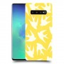 צהוב ציפור החיים כיסוי מגן קשיח מעוצב ל Samsung Galaxy S10+ יחידה אחת סקרין מובייל