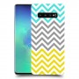 שורות צהובות-ירוקות כיסוי מגן קשיח מעוצב ל Samsung Galaxy S10+ יחידה אחת סקרין מובייל