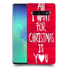אתה עבור חג המולד כיסוי מגן קשיח מעוצב ל Samsung Galaxy S10+ יחידה אחת סקרין מובייל