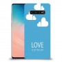 אהבה באוויר כיסוי מגן קשיח מעוצב ל Samsung Galaxy S10 יחידה אחת סקרין מובייל