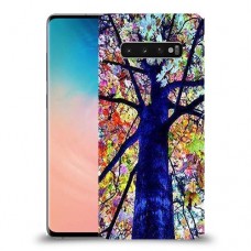 עץ ניאון כיסוי מגן קשיח מעוצב ל Samsung Galaxy S10 יחידה אחת סקרין מובייל