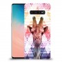 ג'ירפה נחמד כיסוי מגן קשיח מעוצב ל Samsung Galaxy S10 יחידה אחת סקרין מובייל